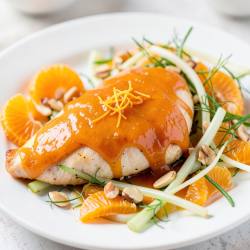 Orange-Glazed Chicken with Citrus Salad