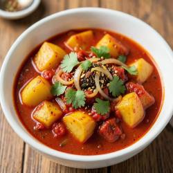 Spicy Aloo Tamatar Sabzi