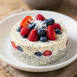 Chia Berry Coconut Pudding