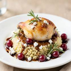 Grape and Rosemary Chicken with Couscous