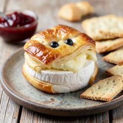 Mummy-Wrapped Brie Bites