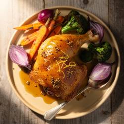 Honey-Lemon Chicken with Roasted Vegetables