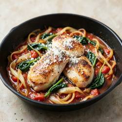 Italian Chicken, Cabbage & Spinach Skillet