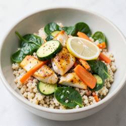 Lemon-Herb Chicken and Quinoa Bowl
