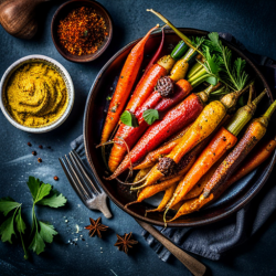 Roasted Carrots with Middle Eastern Spices
