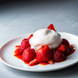 Catalan Strawberry Yogurt Delight