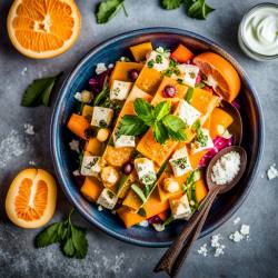 Arab Cantaloupe Carrot Cheese Salad