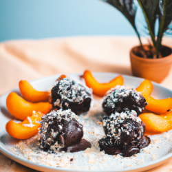 Chocolate-Dipped Apricot Bites