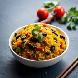 Indian Masala Rice with Vegetables