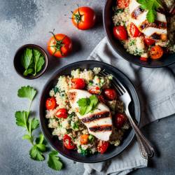Grilled Chicken with Quinoa Salad