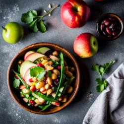 Apple and Bean Salad with Soy Sauce Dressing