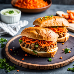 Argentinian Beef and Carrot Sandwich