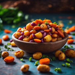 Spicy Indian Bean and Vegetable Snack