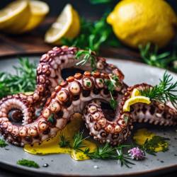 Grilled Octopus with Lemon and Herbs