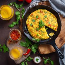 Indian Masala Cheese Omelette