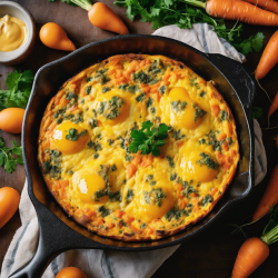 Spanish Carrot and Cheese Frittata