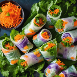 Asian Inspired Rice Paper Rolls
