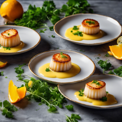 Citrus Seared Scallops with Beurre Blanc