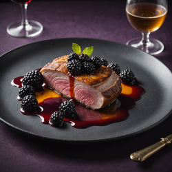 Seared Duck Breast with Blackberry Gastrique