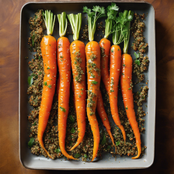 Honey Glazed Carrots with Herbed Quinoa