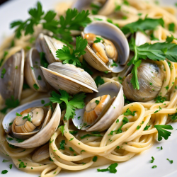 Garlic Butter Clams Linguine