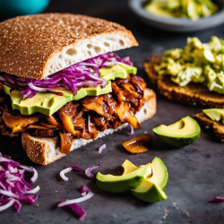 Vegan BBQ Jackfruit Sandwich