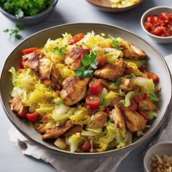 Chicken and Cabbage Stir-Fry