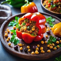 Mediterranean Stuffed Bell Peppers