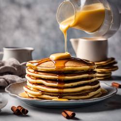 Cinnamon Condensed Milk Pancakes