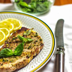 Lemon Herb Pork Steak