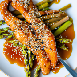Chinese Salmon with Asparagus