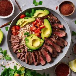 Caribbean Avocado Beef Stir-Fry Recipe | cookAIfood