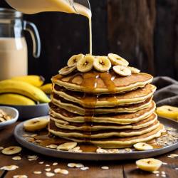 Sugar-Free Flourless Banana Oatmeal Pancakes
