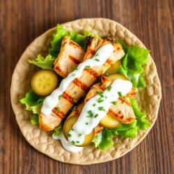 Tangy Pickle Chicken Wrap