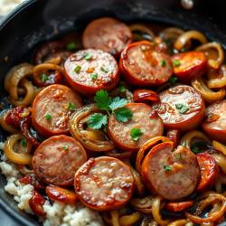 Sausage and Onion Skillet Delight