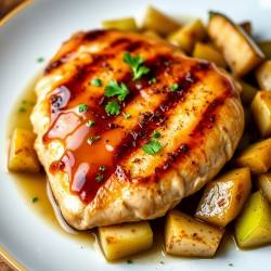 Honey-Glazed Pear and Chicken Skillet