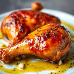 Spicy Honey Garlic Chicken Legs