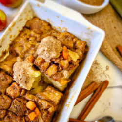 Apple Carrot Bread Pudding