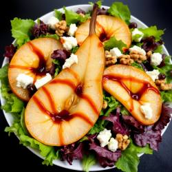 Caramelized Pear and Goat Cheese Salad