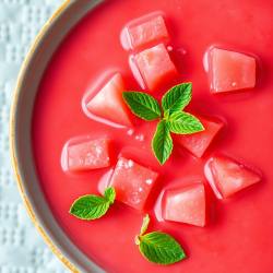 Chilled Watermelon and White Wine Soup