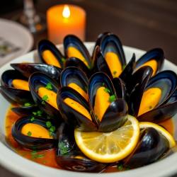 Garlic Butter Mussels with Herbs