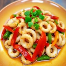 Spicy Garlic Squid Stir-Fry