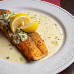 Pan Seared Trout with Lemon Butter Sauce