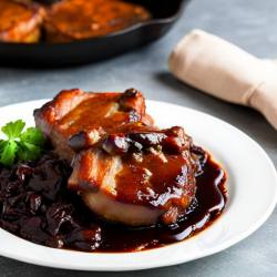 Coffee Braised Pork Chops 