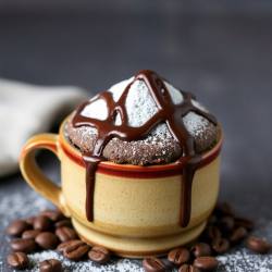 Microwave Chocolate Mocha Cake