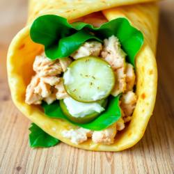 Crunchy Pickle Chicken Wrap