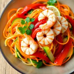 Spicy Glass Noodle Salad with Shrimp