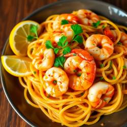 Garlic Butter Shrimp Pasta