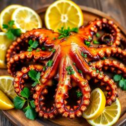 Grilled Octopus with Lemon and Herbs