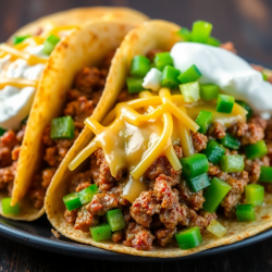 Cheesy Beef Tortilla Wraps